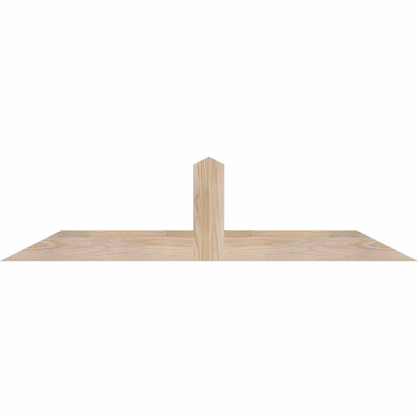 Ekena Millwork Portland Smooth Timber Gable Bracket, Douglas Fir, 48"W x 12"H x 1 1/2"D x 3 1/2"F, 6/12 Pitch GBW048X12X0204POR00SDF - main